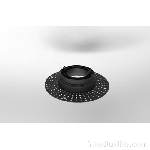 plafonnier halogène encastré rond orientable couvercle de downlight